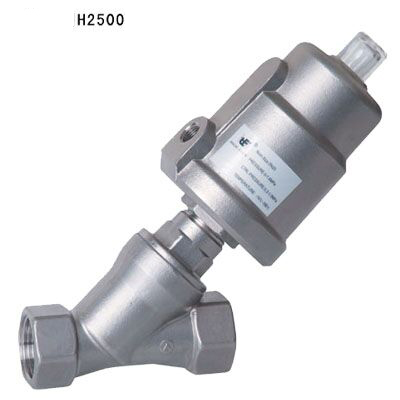 Thread connection SUS316 Single acting Pneumatic Angle seat valve