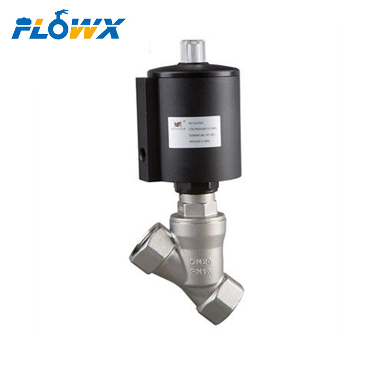 1 1/2'' Pneumatic Control Thread Stainless Steel Piston Angle Seat Valve