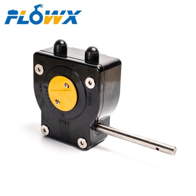 FLOWX Transmission ratio 40:1 worm gearbox Aluminium alloy  with handwheel for industry