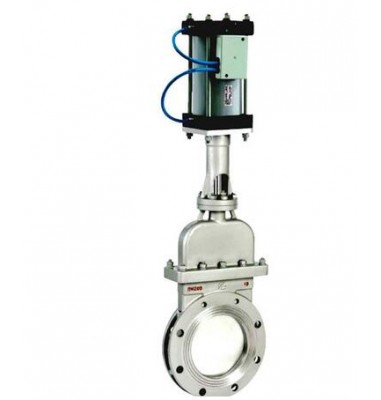 China Manufacturer Metal Seat WCB Cast Iron Pneumatic Knife Gate Valve